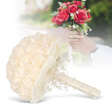 Delicate Bridal Buequet Crystal Artificial Pearl Holding Flowers Wedding Decor V1294-YM0901-3115200012011