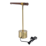 Wood Grain LED Desk with Plug Adjustable Light Head Modern Simple Foldable LED Reading Table V1294-YM0901-3119240051611
