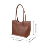1Pc Vintage Tassel Tote Bag Large Capacity Shoulder Bag Fashion Retro Handbag for Women Ladies Brown V1192-AZ-W-27190