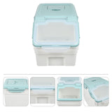 Blue Dog Food Storage Bin with Sealed Lid, Durable Wear-Resistant Container for Pet Food Freshness V1370-AZ4-10826