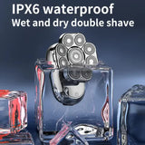 New Digital Display 9-Blade Electric Shaver 6-in-1 Rechargeable Head Shaver & Grooming Kit for V888-ELOSUNG13181