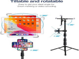 Compatible with iPad Stand, Height Adjustable iPad Holder Stand & Floor iPad Stand with 360&deg V1237-ZY-203-4673