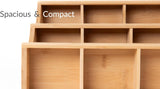 Vertical Bamboo Tea Bag Organizer Holds 180 Tea Bags Space Saving Sustainable Wooden Display for V1258-DP02-BOL-747