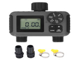 NH3/4 Inch Water Timer 2 Zone Large Screen Outdoor Sprinkler Timer Automatic Watering Garden Hose V1294-YM0901-3111240189011