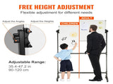 91.5x61cm Rolling Magnetic Whiteboard, Double-sided Mobile Whiteboard, Adjustable Height Dry Erase V952-BBYCDL3624ABSW8OMV0