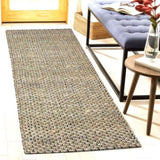 Hand Braided Jute Runner with Green Textured Weave 50 x 120 cm V262-CI-STK999JR