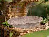 Outdoor Garden Bird Bath Tray Replacement Bowl for Wild Birds and Pollinator Water V1366-AZ2-W-16158