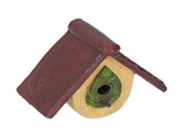Bird House Garden Tree Decoration Hummingbird Synthetic Resin House Craft Pendant Artware Yellow V1294-YM0523-3115220022915