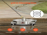 14" Pressure Washer Surface Cleaner, Stainless Steel Pressure Washer Attachments with 4 Wheels, 4000 V952-GYQXJBMQJQYPLEQRIV0