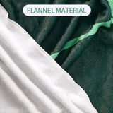 NNEOBA Green Leaf-Shaped Flannel Blanket V728-1005005077127867-GREEN-LEAF-PATTERN-D-150X200CM