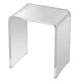 Acrylic End Table, C-Shaped Lucite Side Table, Clear Acrylic Side Table for Drink, Food, Snack used V952-YKLBZXTMSDGZUGWAPV0