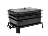 Worm Farm Factory worm wee Composter 30L 4 Trays Compost Bin Worm Farm Composting System V324-HO-WORMFBLACK-30L