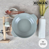 KOMAN Shinewon Vinch IH Two Hands Wok 28cm Ceramic Non-stick Titanium GREY V274-HA-KO-COA2H28HICR-GY