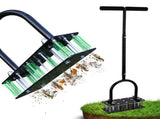 Lawn Aerator, Automatic Dirt and Leaf Clean Design, Heavy Duty Manual Lawn Aerator Tool with 15 Iron V1107-119-66647