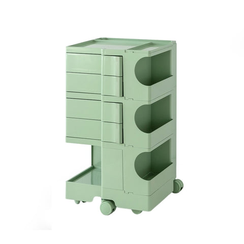 Artiss Storage Trolley Bedside Table 5 Tier Cart Boby Replica Green AI-PP-TROLLEY-L-GR