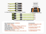 Wheel Chock Tie-Down Kit, Deck-Style Trailer Tie Down Strap, Car Tie Down Kit with J-Hook, Break V952-CLJGTJ2JBXJX0SH2A001V0