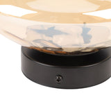 Modern Minimalist Wall Sconce 3000K Warm Light Glass Iron Corrugated Projection Round Indoor Wall V1294-YM0901-3119250033011