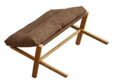 Foot Stool Foldable X Leg Modern Multifunctional Foot Rest with Soft Cushion for Living Room Bedroom V1294-YM0710-3116230019013