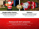 Jingle Jollys Christmas Inflatable Santa 2.4M Illuminated Decorations XMAS-INF-SAN-8FT