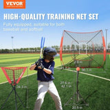 7x7 Baseball Softball Practice Net, Portable Baseball Training Net for Hitting Catching Pitching, V952-77YCDPJXLW77G44GZV0
