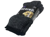 6 Pairs MERINO WOOL SOCKS Mens Heavy Duty Premium Thick Work Socks Cushion in Charcoal V563-6AUSOCKS-CH-11-14