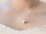 Gift Box - Love Heart Rose Gold Aroma Necklace Purify Oil Blend V760-GBAJ - 41