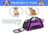 Airline Approved Pet Carrier,Soft Sided Cat Carriers for Small Dog Cats and Small Animals V1366-AZ2-W-12346
