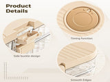 4-Tier Cookie Carrier with Lid and Handle, Transparent Dessert Storage Box, Cookie Travel Container, V1192-AZ-W-18255