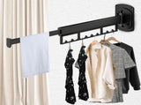 Retractable Folding Hanger, Bay Window Drying Rack, Foldable Clothes Drying Rack, Laundry V1192-AZ-W-15928