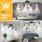Kitchen Lights,Ceiling Lighting Kits, Swivelling Ceiling Spotlight for Bedroom, Kitchen and Living V1171-CX-BOM000535