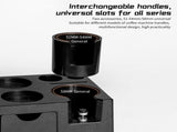 Espresso Tamping Station Height Adjustable 51-54/58mm Portafilter Holder with 4pcs Tamper and V1294-YM0901-H49286B