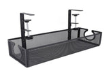 Under Desk Cable Management Tray Carbon Steel Side Round Hole Trapezoidal Desk Cord Organizer for V1294-YM0901-3117240252212