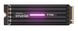 Crucial T710 2TB PCIe Gen5 NVMe 2280 SSD w Heatsink - 14500/13800 MB/s R/W 1200TBW 2.3M IOPs 1.5M V1202-V2-HBC-T710-2TBH
