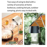 White Portable Retro-Style Desktop Air Purifier with Tripod Stand V888-ELOSUNG16443