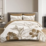 SOFT Floral Comforter Set, King Size, Plush Winter Bedding with Pillowcases V745-MAB010943AJ3