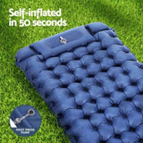 Weisshorn Self Inflating Mattress Camping Sleeping Mat Air Bed Single Pillow Bag CAMP-C-MAT-INF-BEE-S-BL