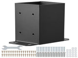 101.6x101.6mm Post Base 4 Pcs, Inner Size 91x91 Post Base Brackets, Heavy Duty Powder-Coated Post V952-QBLZDZTG4J44INMMHV0
