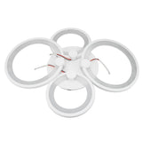 Modern LED Ceiling Light 4 Rings 3 Color Dimmable Acrylic Ceiling Light Fixtures 38W Modern V1294-YM0901-3119240061211