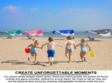 Whale-Shaped Beach Wind Shelter Ultra-Light 1 kg Portable Sun Shade Tent, Spacious for 2-3 People, V1341-ZY-S23KP9N8-PINK