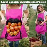 2Pack Gardening Apron, Garden Apron with Quick Release Pockets,Water Resistant Oxford with V1107-119-33140-BLU-2PACK