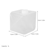 SWETRACE Collapsible Water Container with Lid Large Capacity Portable Transparent Plastic for V1189-LWWAL-20260327-03616