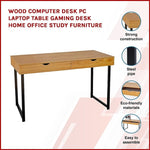 Wood Computer Desk PC Laptop Table Gaming Desk Home Office Study Furniture V63-827151