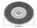 2Pcs 6Inch Wire Wheel for Bench Grinder-Wire Brush for Grinder, Efficient Clean Rust From Assorted V1369-AZ3-W-12896