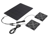 Solar Powered Dual Kit 75W 3000 to 4000RPM IPX7 Waterproofing Solar Exhaust Cooling Ventilation V1294-YM0901-3113250069311