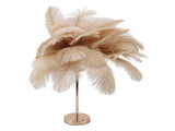 Decorative Table Lamp 30PCS Feathers USB Rechargeable Light Touch Control Desk Light Built in V1294-YM0901-3119230088515