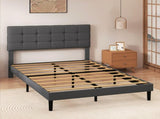 Levede Bed Frame Upholstered Platform Mattress Base Queen BF1078-Q-AU