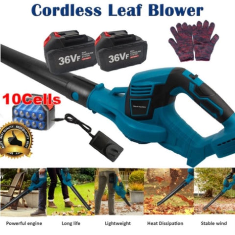 Cordless Garden Leaf Dust Blower Handheld For Makita With 2Battery & Charger 36V V201-FUN0036BU8AU2