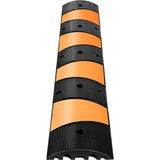Rubber Speed Bump, 1 Pack 2 Channel Speed Bump Hump, 72.8" Long Modular Speed Bump Rated 22000 LBS V952-YCZDLCG721PCSMUYHV0