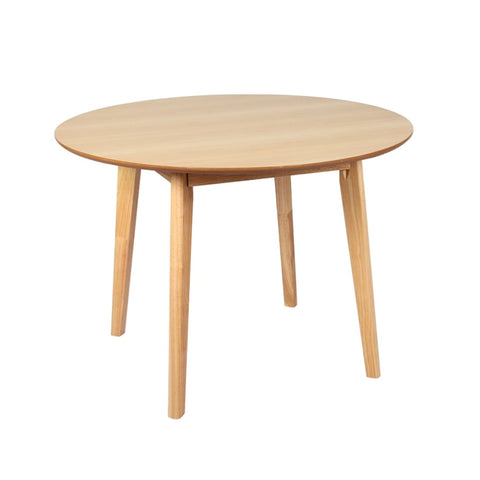 Levede Dining Table Round Rubberwood Base 120cm Natural 120 CM CH1127-120-NT