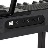 Alpha 61 Keys Electronic Piano Keyboard Digital Electric w/ Stand Touch Sensitive EK-JK-62-BK-H